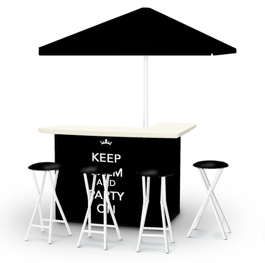 Keep Calm and Party On Pop Up Bar