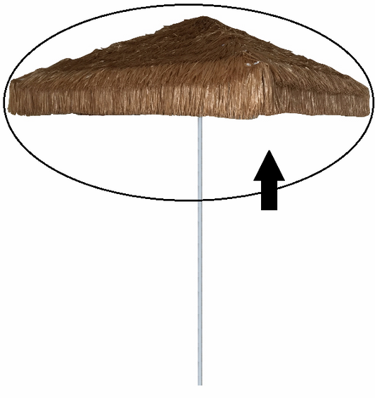 Faux Palapa - Umbrella Cover Only - No Frame